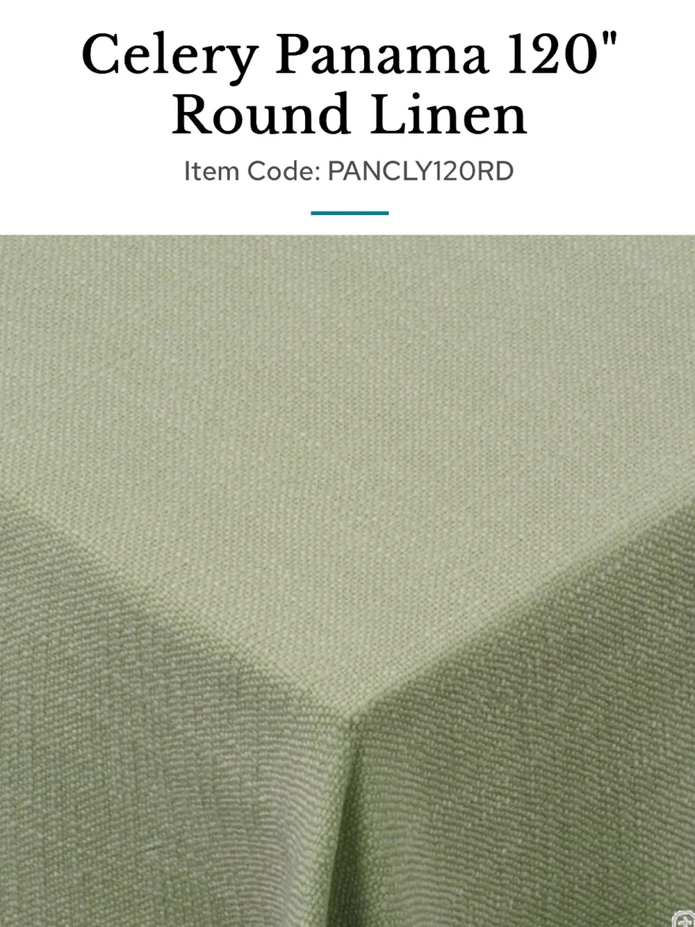 (3) 120 inch Celery Round Panama Tablecloths  for a wedding